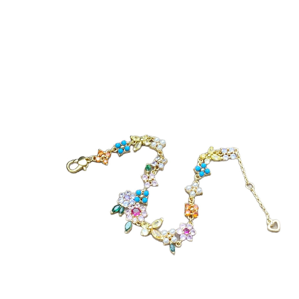 kate spade Zircon Flower Butterfly Beaded Asymmetric Bracelet - Picture 5 of 6